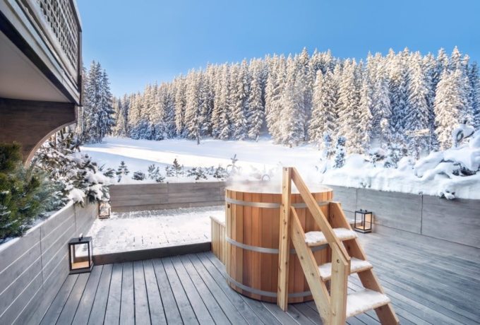 Aman Le Mélézin luxury ski hotel in Courchevel with alpine views and ski-in ski-out access