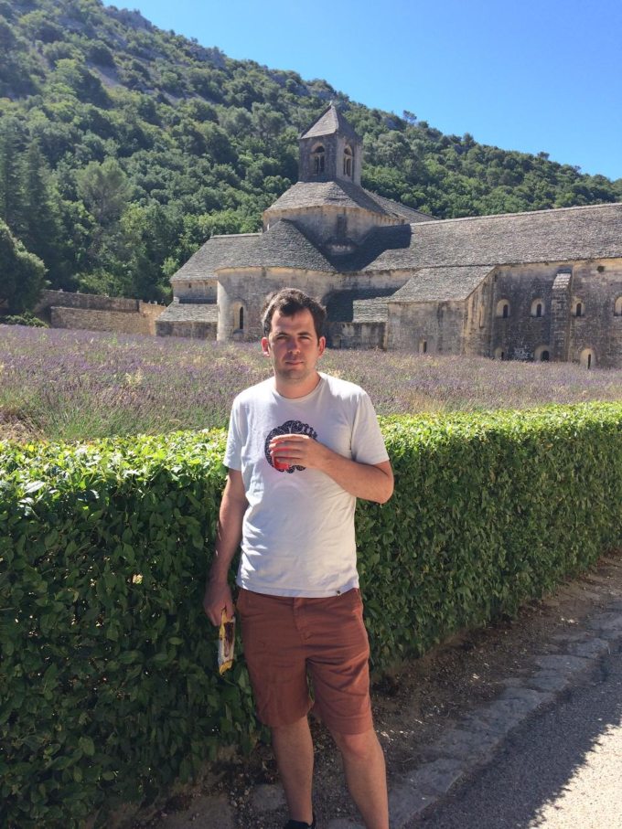 At Sénanque Abbey in Provence after 20 years exploring France and planning hundreds of client trips.